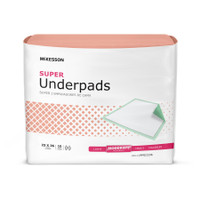 Disposable Underpad McKesson Super 23 X 36 Inch Fluff / Polymer Moderate Absorbency
