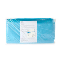 Mckesson steriliseringsindpakning blå 24 x 24 tommer enkeltlags cellulosedamp / eo gas
