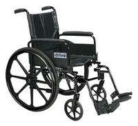 Drive 20'' Cirrus IV - High Strength, Lightweight Dual Axle with Full Arms and Swing Away Footrests