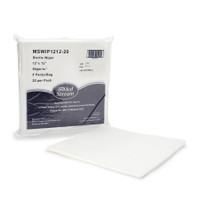 Lingette salle blanche mckesson iso classe 5 blanche stérile polyester/cellulose 12 x 12 pouces jetable
