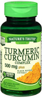 Nature's Truth Gurkemeje Curcumin Complex 500mg Plus sort peber 60 Ct Quick Release Kapsler