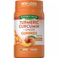 Nature's Truth Kurkuma-Curcumin + Ingwer-Pfirsich-Geschmacksgummis 70 Ct