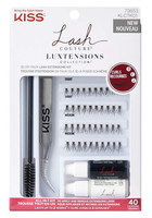 BL Kiss Lash Couture Luxtensions Kit de extensiones de pestañas sintéticas, paquete de 3