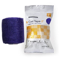 Cast tape mckesson 2 pouces x 12 pieds fibre de verre violet
