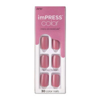 BL Kiss Impress Press-On-Manicure Nails 30 pièces Rose pétale - Lot de 3