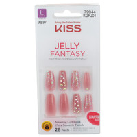 BL Kiss Jelly Fantasy 28 Count Rosey Comprimento Longo - Pacote de 3