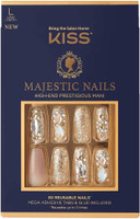 BL Kiss Majestic Nails Largo Largo Dorado - Paquete de 3