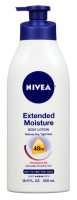 BL Nivea Lotion Hydratation prolongée 72 heures Pompe 16,9 oz (sèche-très sèche) - Paquet de 3