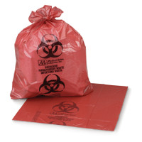 Infektiøs affaldspose McKesson 40 til 45 gal. Rød taske 40 X 46 tommer
