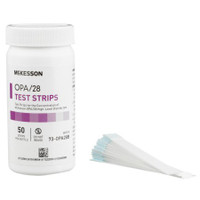 Opa concentratie-indicator mckesson opa/28 pad 50 teststrips fles voor eenmalig gebruik
