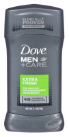 BL Dove Deodorant 2,7 oz Heren Extra Fris - Pakket van 3