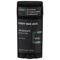 BL Every Man Jack דאודורנט 2.7oz מלח ים (ללא אלומיניום) - מארז של 3