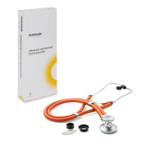 Stéthoscope Sprague mckesson orange 2 tubes tube 22 pouces pavillon double face
