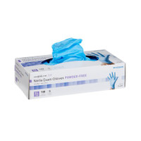 Eksamenshanske mckesson confiderm® 3.8 x-large ikke-steril nitril standard mansjettlengde teksturerte fingertuppene blå ikke vurdert
