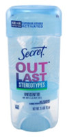 BL Secret Deodorant Outlast Clear Gel sem perfume 2,6 onças - pacote com 3