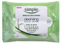 BL Simple Cleansing Facial Wipes 7 Count - Pacote de 3