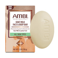 BL Ambi Face & Body Bar Goat Milk All Skin Types 5.3oz - Pack of 3