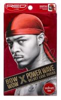 BL Kiss Red Durag Bow Wow Power Wave Velvet Burgundy (3 Pieces)
