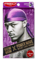 BL Kiss Red Durag Bow Wow Power Wave Velvet Purple (3 Pieces)