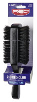 BL Kiss Red Pro Brush Club 2-Side Bristles 100% Boar (6 Pieces)