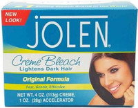 BL Jolen 4 oz Creme Bleach Regular éclaircit l'excès de cheveux foncés - Paquet de 3