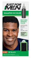 BL Just For Men Shampoo in #H-60 haarkleur gitzwart - pakket van 3