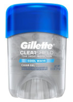 Bl gillette desodorante clearshield gel transparente onda fria 0,5 onças (12 peças)