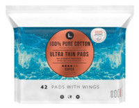 BL L. Pads with Wings Size 4 Ultrathin Super 42 Count - Pack of 3