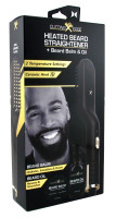Plancha de barba calentada de última generación Bl + bálsamo y aceite para barba