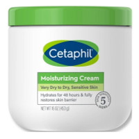 Creme hidratante BL Cetaphil frasco de 16 onças para pele muito seca a seca - pacote com 3