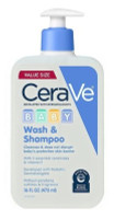 BL Cerave Baby Wash And Shampoo 16oz Pump - Pack of 3