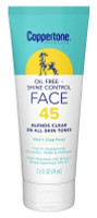 BL Coppertone Spf 45 Face Oil- Free Lotion Tube 2.5oz - Pack of 3