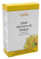 BL Gigi Strips Face Hair Removal 12 Strips (24 Applications) - Pack of 3