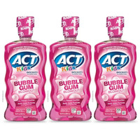 BL Act Kids Fluoride Rinse Bubble Gum Blowout 16.9oz - Pack of 3