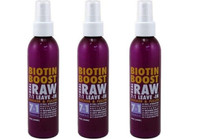 BL Real Raw, jätettävä Biotin Boost 7-in-1 paksu ja täysi 6 unssia - 3 kpl pakkaus