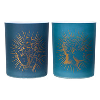 PT Phrenology and Palmistry Candle 2 Piece Set