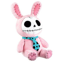 Pt furrybones peluche crâne de lapin chignon rose