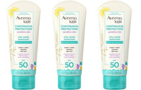 BL Aveeno Spf 50 Crianças Protetor Solar de Óxido de Zinco para Pele Sensível 3 onças - Pacote de 3