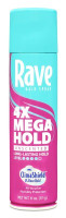 BL Rave 4X Mega hårspray uparfumeret 11 oz Aerosol - Pakke med 3