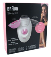 BL Braun Epilator Silk Epil 3 + 2 Attachments