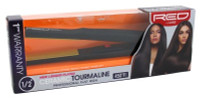 BL Kiss Red Flat Iron 0.5 Inch Ceramic Tourmaline