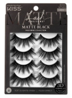 BL Kiss Lash Couture Matte Black Matte Cheviot Multi-Pack 4 pari - 3 kpl pakkaus