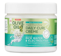 BL Ors Oliiviöljy Daily Curl Creme riisivedellä 8 unssin purkki - 3 kpl pakkaus