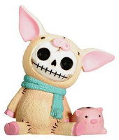 PT Furrybones Bacon le crâne de porcelet mini figurine en résine