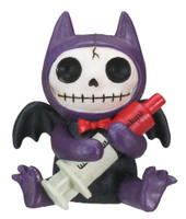 PT Furrybones Flappy the Bat Skull Mini Resin Figur