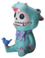 PT Furrybones Hippolito the Hippo Skull Mini Resin Figuuri