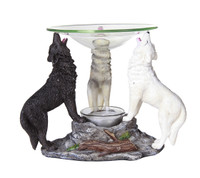 PT Multi-Color Wolves Resin and Glass Oil Burner