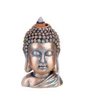 PT Buddha Head Hand Painted Resin Backflow Incense Burner