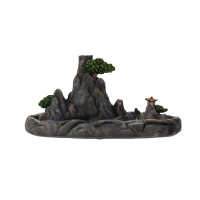 PT Mountain Village Resin Backflow Incense Burner