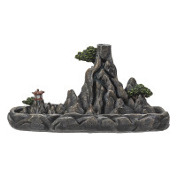 PT Mountain Village Resin Backflow Incense Burner